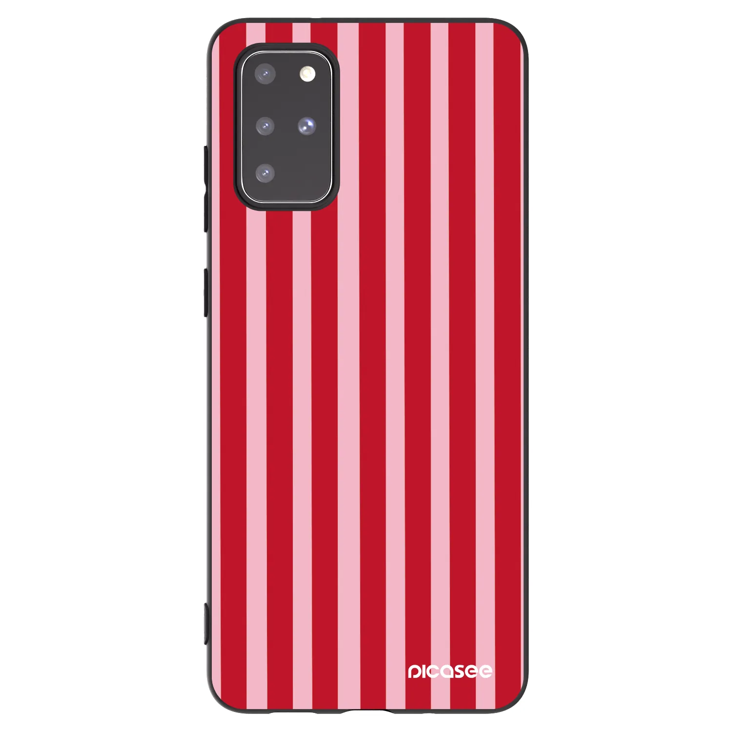 Picasee silikonový černý obal pro Samsung Galaxy S20+ G985F - Lines red