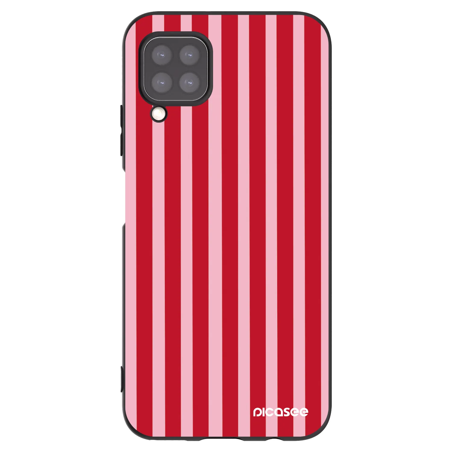 Picasee silikonový černý obal pro Huawei P40 Lite - Lines red
