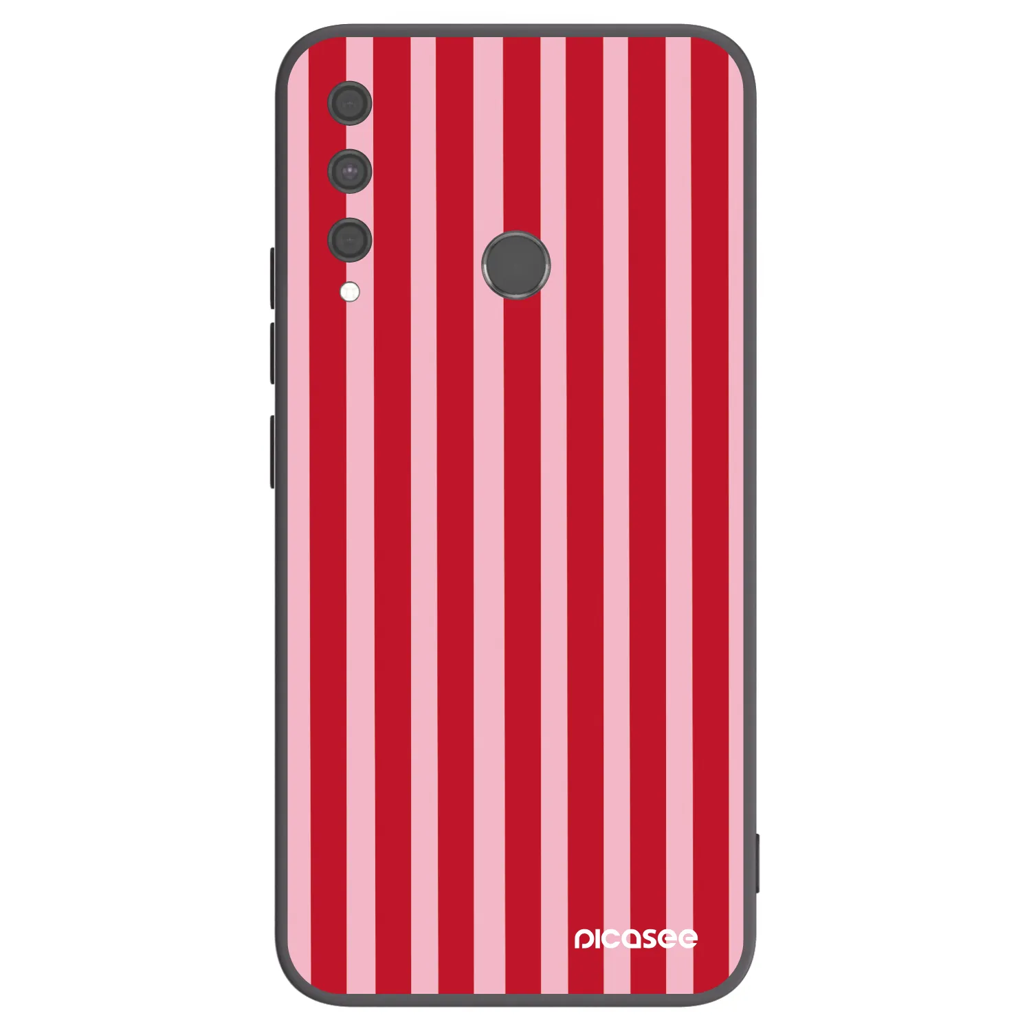 Picasee silikonový černý obal pro Huawei P40 Lite E - Lines red