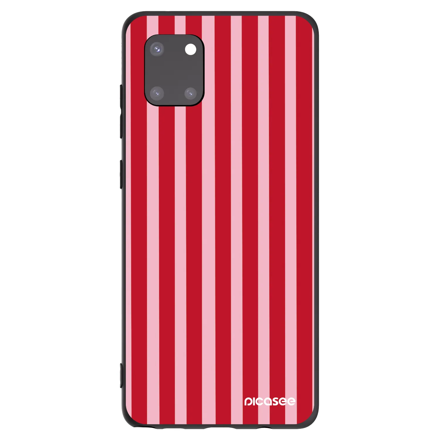 Picasee silikonový černý obal pro Samsung Galaxy Note 10 Lite N770F - Lines red