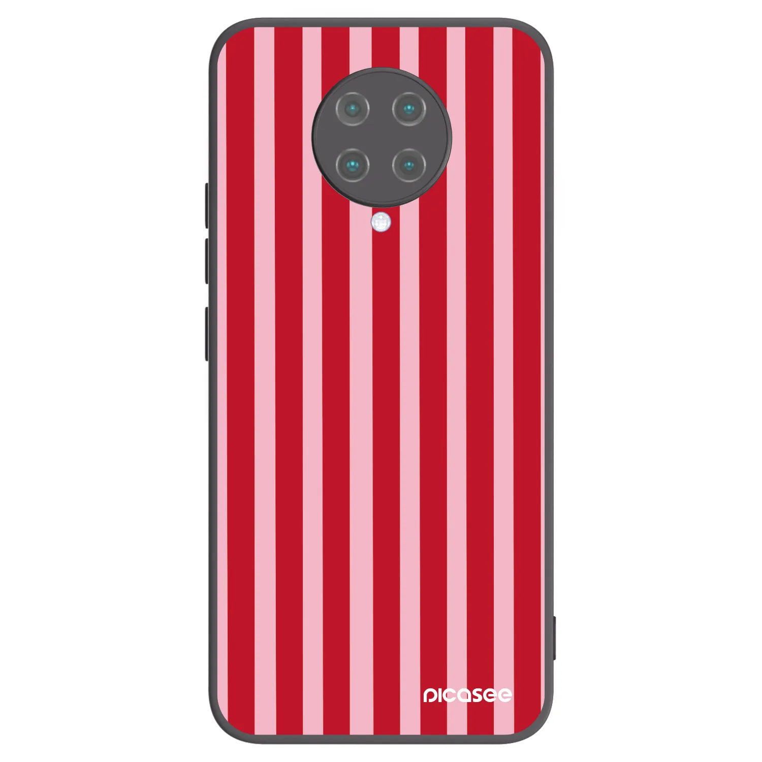 Picasee silikonový černý obal pro Xiaomi Poco F2 Pro - Lines red