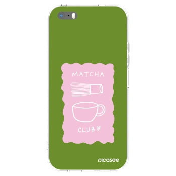 Picasee silikonový průhledný obal pro Apple iPhone 5/5S/SE - Matcha club