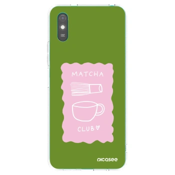 Picasee silikonový průhledný obal pro Xiaomi Redmi 9A - Matcha club