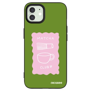 Picasee silikonový černý obal pro Apple iPhone 12 - Matcha club