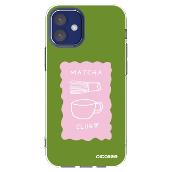 Picasee silikonový průhledný obal pro Apple iPhone 12 mini - Matcha club