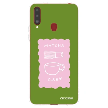 Picasee silikonový průhledný obal pro Samsung Galaxy A20s - Matcha club