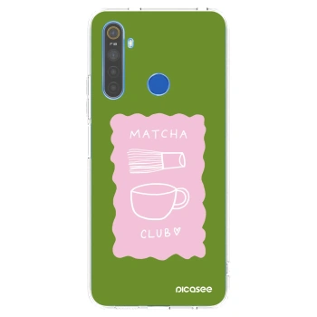 Picasee silikonový průhledný obal pro Realme 5 - Matcha club