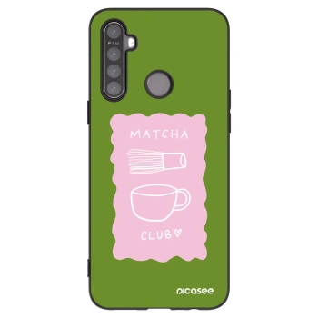 Picasee silikonový černý obal pro Realme 5 - Matcha club