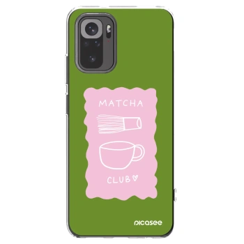 Picasee silikonový průhledný obal pro Xiaomi Redmi Note 10S - Matcha club