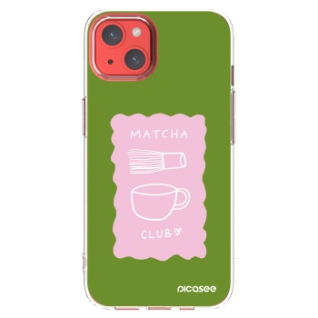 Picasee silikonový průhledný obal pro Apple iPhone 13 - Matcha club