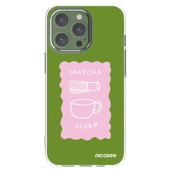 Picasee silikonový průhledný obal pro Apple iPhone 13 Pro - Matcha club