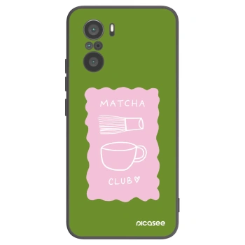 Picasee silikonový černý obal pro Xiaomi Poco F3 - Matcha club