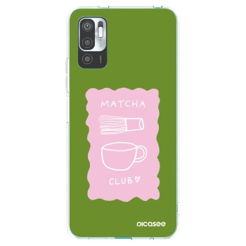 Picasee silikonový průhledný obal pro Xiaomi Redmi Note 10 5G - Matcha club