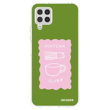 Picasee silikonový průhledný obal pro Samsung Galaxy A22 A225F 4G - Matcha club