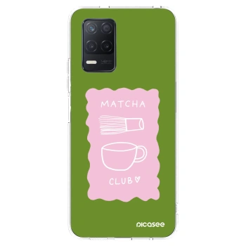 Picasee silikonový průhledný obal pro Realme 8 5G - Matcha club