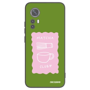 Picasee silikonový černý obal pro Xiaomi 12 - Matcha club