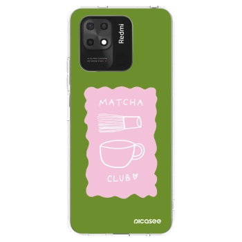 Picasee silikonový průhledný obal pro Xiaomi Redmi 10C - Matcha club