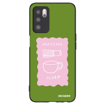 Picasee silikonový černý obal pro OPPO A16 - Matcha club