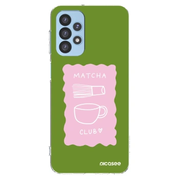 Picasee silikonový průhledný obal pro Samsung Galaxy A23 A235F 4G - Matcha club