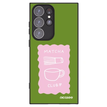 Picasee silikonový černý obal pro Samsung Galaxy S23 Ultra 5G - Matcha club