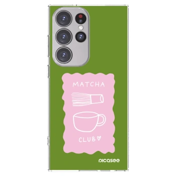 Picasee silikonový průhledný obal pro Samsung Galaxy S23 Ultra 5G - Matcha club