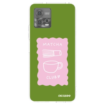 Picasee silikonový průhledný obal pro Motorola Moto G72 - Matcha club