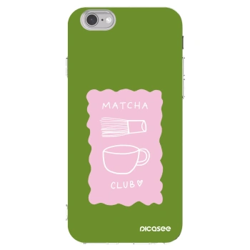 Picasee silikonový průhledný obal pro Apple iPhone 6/6S - Matcha club