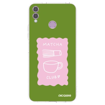 Picasee silikonový průhledný obal pro Honor 8X - Matcha club