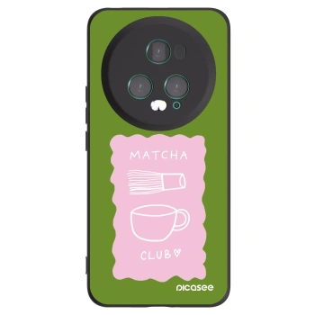 Picasee silikonový černý obal pro Honor Magic5 Pro - Matcha club