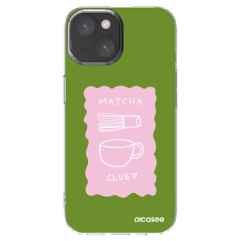 Picasee silikonový průhledný obal pro Apple iPhone 15 - Matcha club