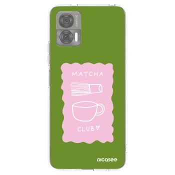 Picasee silikonový průhledný obal pro Motorola Edge 30 Neo - Matcha club