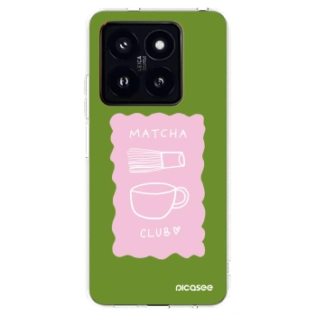 Picasee silikonový průhledný obal pro Xiaomi 14 Pro - Matcha club