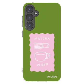 Picasee silikonový průhledný obal pro Samsung Galaxy S23 FE S711B - Matcha club