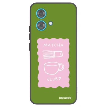 Picasee silikonový černý obal pro Motorola Edge 40 Neo - Matcha club