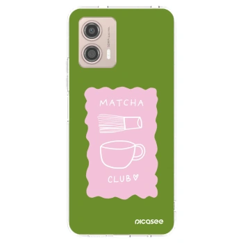 Picasee silikonový průhledný obal pro Motorola Moto G53 5G - Matcha club