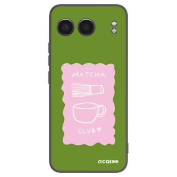 Picasee silikonový černý obal pro OnePlus Nord 4 - Matcha club