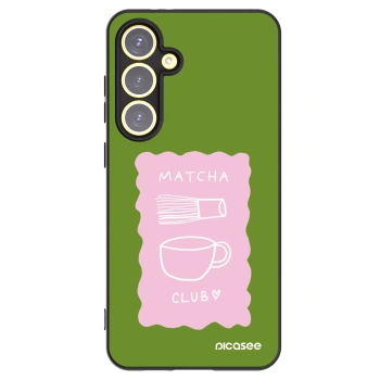 Picasee silikonový černý obal pro Samsung Galaxy S24 FE S721B - Matcha club