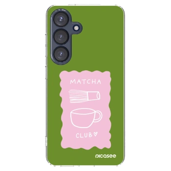 Picasee silikonový průhledný obal pro Samsung Galaxy S25 5G - Matcha club