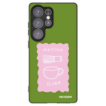 Picasee silikonový černý obal pro Samsung Galaxy S25 Ultra 5G - Matcha club