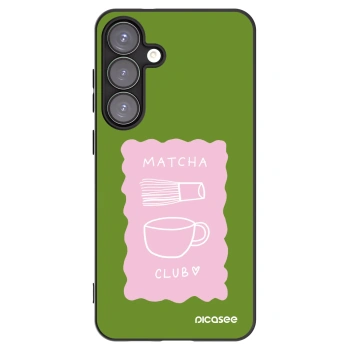 Picasee silikonový černý obal pro Samsung Galaxy S25+ 5G - Matcha club