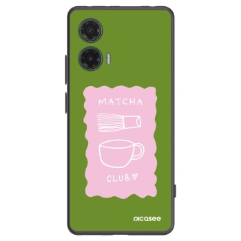 Picasee silikonový černý obal pro Motorola Moto G35 5G - Matcha club