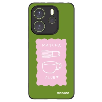 Picasee silikonový černý obal pro Xiaomi Redmi Note 14 4G - Matcha club