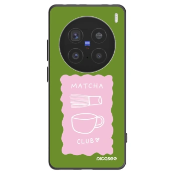 Picasee silikonový černý obal pro Vivo X200 Pro - Matcha club