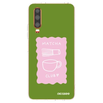 Picasee silikonový průhledný obal pro Huawei P30 - Matcha club