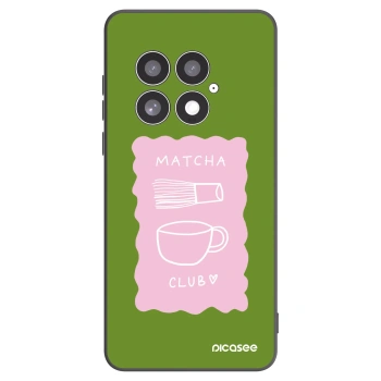 Picasee silikonový černý obal pro OnePlus 13 5G - Matcha club