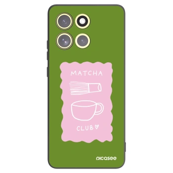 Picasee silikonový černý obal pro Motorola Moto G86 5G - Matcha club