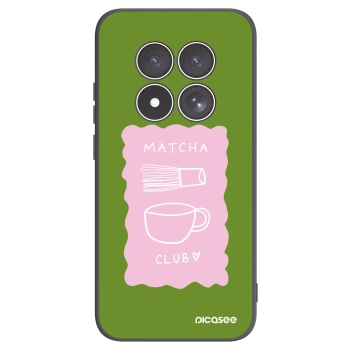 Picasee silikonový černý obal pro Xiaomi Redmi Note 15 Pro 4G - Matcha club
