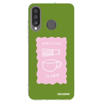 Picasee silikonový průhledný obal pro Huawei P30 Lite - Matcha club