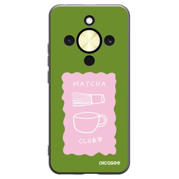 Picasee silikonový černý obal pro Honor Magic8 Lite 5G - Matcha club