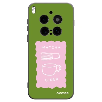 Picasee silikonový černý obal pro Vivo X300 Pro - Matcha club